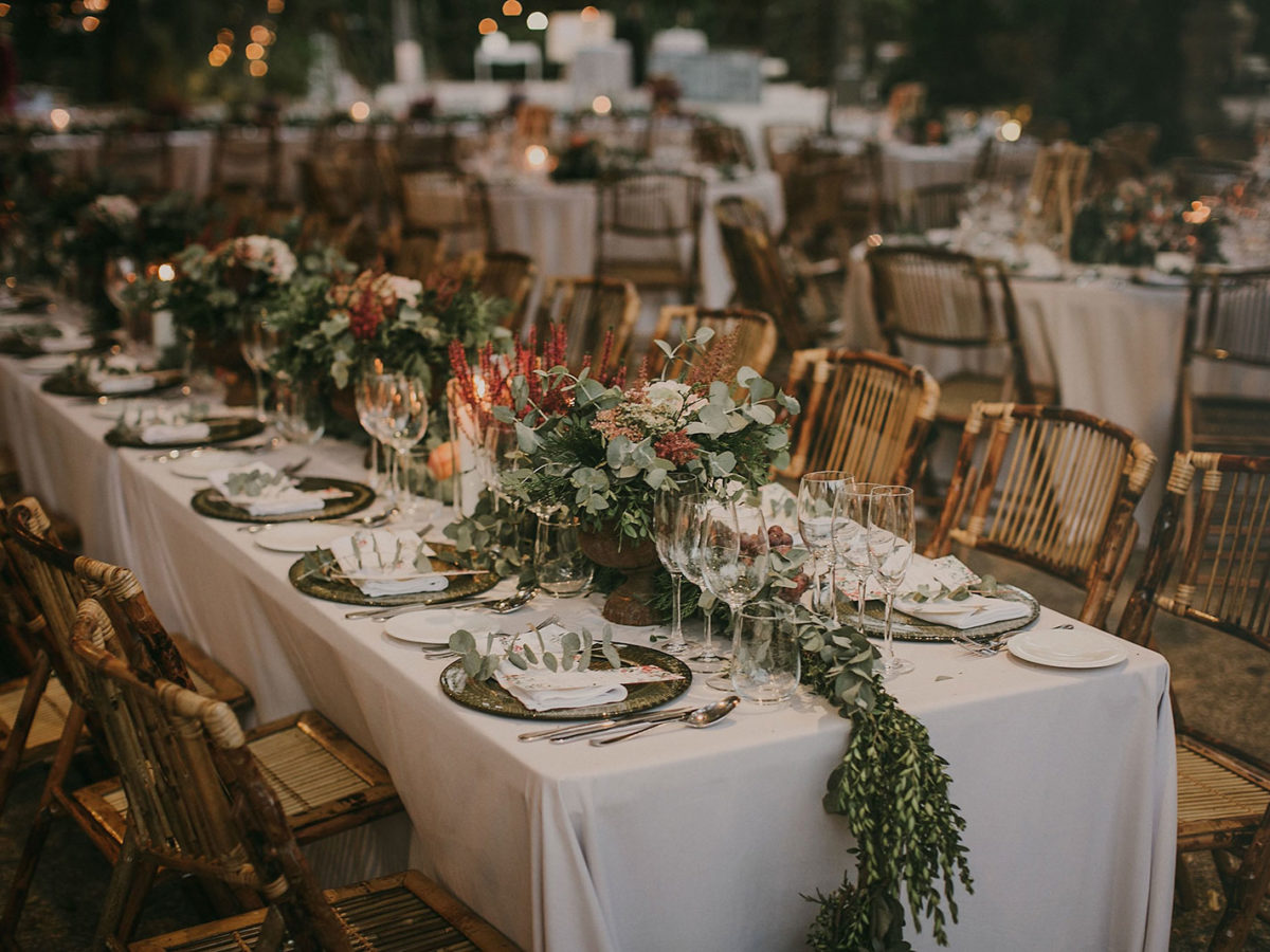 Autumn wedding table